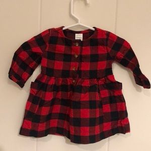 Carter’s plaid dress with buttons